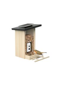 Birdfy, Futterspender &raquo;mit AI-Kamera&laquo;, beige, schwarz