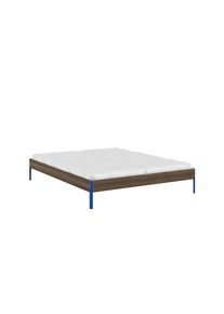 Karup Design, Bettgestell &raquo;CORE BED Bodenbett, Holzrahmen, Futonbett, Jugendbett, Holzbett&laquo; Massivholzbett mit Lattenrost, Kiefer massiv, Doppelbett 