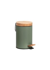 zeller Present, M&uuml;lleimer &raquo;Treteimer Modern 3 l, Gr&uuml;n&laquo; 1 Beh&auml;lter Holzart: Bambus (China), gr&uuml;n, Metall