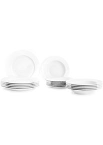 Ackerman Kombiservice &raquo;Ibili Castilla 20.3+23.2+27 cm 18 St&uuml;ck&laquo;, wei&szlig;, Porzellan, 18 Stk.