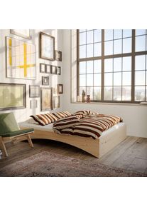 Karup Design, Bettgestell &raquo;Orbit Bed, Massivholzbett, Futonbett, FSC -zertifiziertem Massivholz&laquo; B/H/T ca: 144/164/184x35x205cm), mehrere Gr&ouml;ssen, 