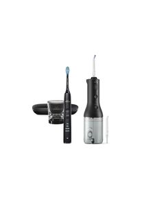 Philips, Munddusche &raquo;Sonicare Cordless Power Flosser DiamondClean 9000&laquo;, schwarz, Schnelles Aufladen mit USB-A auf Netzstecker