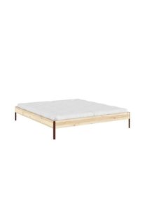 Karup Design, Bettgestell &raquo;CORE BED Bodenbett, Holzrahmen, Futonbett, Jugendbett, Holzbett&laquo; Massivholzbett mit Lattenrost, Kiefer massiv, Doppelbett 