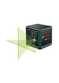Bosch, Bosch Kreuzlinienlaser &raquo;Quigo Green&laquo;, schwarz, Recyclingmaterialien in Produkt und Verpackung sowie optimierter Stromverbrauch tragen zur 