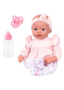 BAYER, Babypuppe &raquo;Reborn Baby, 38 cm Blumen rosa&laquo;, rosa, Einheitsgr&ouml;&szlig;e, Babypuppe