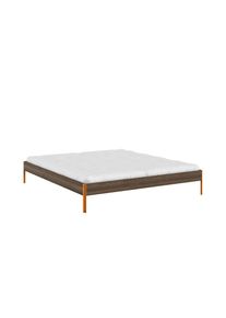 Karup Design, Bettgestell &raquo;CORE BED Bodenbett, Holzrahmen, Futonbett, Jugendbett, Holzbett&laquo; Massivholzbett mit Lattenrost, Kiefer massiv, Doppelbett 