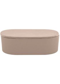 Spirella, Spirella Aufbewahrungsbox &raquo;Takeo Taupe&laquo;, taupe, Bambus, B/H/T: 18,2 cm x 5,8 cm x 12,5 cm