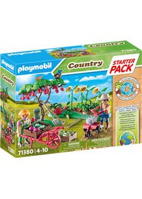 Playmobil, Konstruktions-Spielset &raquo;Starter Pack, Bauernhof Gem&uuml;segarten (71380), Country&laquo; teilweise aus recyceltem Material, bunt, Einheitsgr&ouml;&szlig;e, 