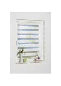 K-home, K-home Doppelrollo &raquo;Delphi&laquo; Lichtschutz ohne Bohren im Fixmass, gr&uuml;n, Polyester