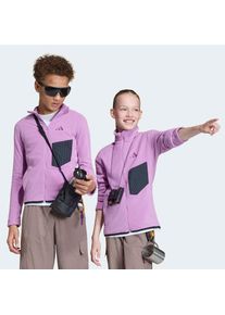 adidas terrex, Herren, adidas terrex Kapuzensweatshirt &raquo;KIDS MULTI-, DURCHGEHENDER REISSVERSCHLUSS&laquo;, preloved lila, 176, Warmes Fleece mit Climawarm 