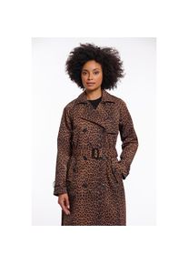 Rino & Pelle Rino & Pelle, Unisex, Trenchcoat &raquo;ERA&laquo; mit doppelter Knopfleiste und G&uuml;rtel, leopard, 36, Leichter Mantel von RINO & PELLE