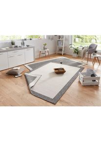 Hanse Home, Hanse Home Teppich &raquo;Panama Wendeteppich&laquo; rechteckig 5 mm H&ouml;he In-& Outdoor, Wetterfest, Balkon, L&auml;ufer, Wohnzimmer, Wasserfest, grau, 