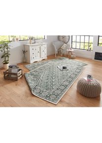 Hanse Home, Hanse Home Teppich &raquo;Curacao&laquo; rechteckig 5 mm H&ouml;he In-& Outdoor, L&auml;ufer, Wetterfest, Balkon, Wohnzimmer, Wasserfest, gr&uuml;n, Kunstfaser, 5 mm