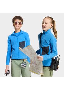 adidas terrex, Herren, adidas terrex Kapuzensweatshirt &raquo;KIDS MULTI-, DURCHGEHENDER REISSVERSCHLUSS&laquo;, ray blau, 140, Warmes Fleece mit Climawarm 