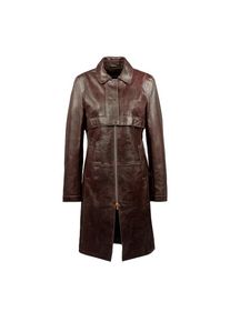 Freaky Nation, Unisex, Ledermantel &raquo;Finja-FN&laquo;, dunkelbraun, XS(34), Stylischer Ledermantel