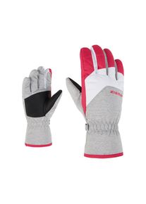 Ziener, Unisex, Skihandschuhe &raquo;LANDO-Z glove junior&laquo;, light melange.pop pink, 7.5, wasserabweisend und atmungsaktiv ganz ohne PFAS