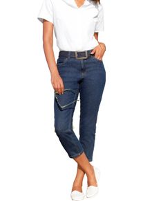 Damen 5-Pocket-Jeans mit Stretch-Anteil blue-stone-washed