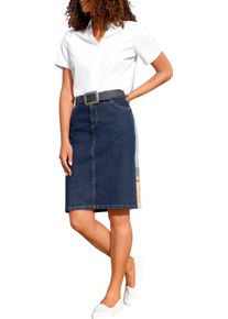 Damen Jeansrock in 5-Pocket-Form blue-stone-washed