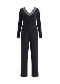 Dagi Pyjama Damen Gr&ouml;&szlig;e L schwarz Winterkleid