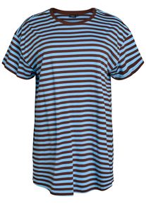 ZIZZI Nachthemd 'Msiv' Damen Gr&ouml;&szlig;e 5XL/6XL blau / dunkelbraun