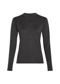 Icebreaker - Women's 200 Merinofine Ace L/S Mock Neck - Merinounterw&auml;sche Gr S grau/schwarz
