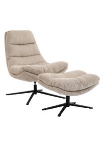 DUO Relaxsessel mit Hocker PORTO