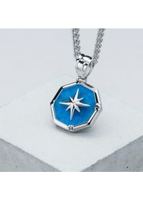 Holzkern Necklaces Men Silber und Apatit