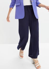 Weite Hose in blau, Gr&ouml;sse 54, bonprix