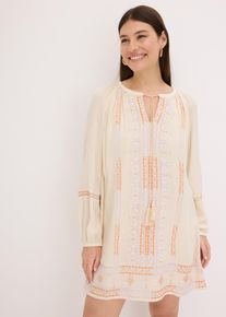 Minikleid in beige, Gr&ouml;sse 36, bonprix