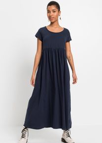 Shirtkleid aus Bio-Baumwolle in blau, Gr&ouml;sse 40/42 (M), 100% Baumwolle, bonprix