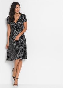 Jerseykleid aus Viskose-Mix in schwarz, Gr&ouml;sse 44/46 (L), bonprix