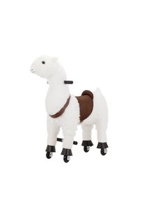 My Baby Lou Schaukeltier , Braun, Weiss , Metall, Kunststoff, Textil , 27x85x76 cm , unisex , EN 71 , Fussst&uuml;tzen, Haltegriffe , Spielzeug, Schaukeltiere