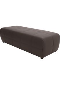 DOMO collection, DOMO collection Hocker &raquo;Brandon&laquo; grosse Ausf&uuml;hrung passend zu "Brandon", auch in Cord, braun, Echtleder, B/H/T: 150 cm x 42 cm x 60 