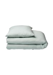 Journey Living, Bettw&auml;sche &raquo;IBIZA&laquo; Duvetbezug aus 100% Musselin, gr&uuml;n, Musselin, Obermaterial: 100% Lyocell