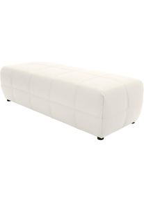 DOMO collection, DOMO collection Hocker &raquo;Brandon&laquo; grosse Ausf&uuml;hrung passend zu "Brandon", auch in Cord, wei&szlig;, Luxus-Kunstleder;100% Polyurethan, B/H/T