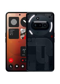 NOTHING, NOTHING Smartphone &raquo;PHONE (3a)&laquo; schwarz, schwarz, 50W Schnellladen: Ein Tag Power in weniger als 20 Minuten. Ikonisches Glyph-Interface f&uuml;r 