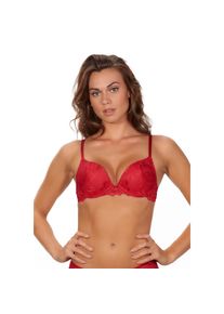After Eden, Push-up-BH &raquo;ANNA&laquo; mit Schale, mit B&uuml;gel, mit Spitze, bequem, feminin, push up, rot, 80, Cup A, Push-up-BH