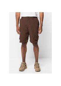 Jack Wolfskin, Herren, 3/4-Hose &raquo;KALAHARI CARGO M&laquo;, schwarz, mahogany, 52, Normalgr&ouml;ssen, Bequeme und stilsichere Cargo-Shorts