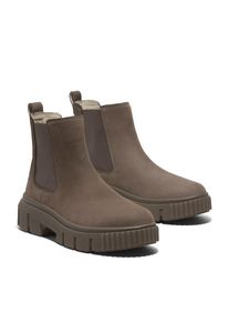 Timberland, Unisex, Chelseaboots &raquo;GREYFIELDMID CHELSEA BOOT&laquo; Winterstiefel, Schn&uuml;rstiefel, Winterschuhe, Stiefelette, medium braun nubuck, 36, 