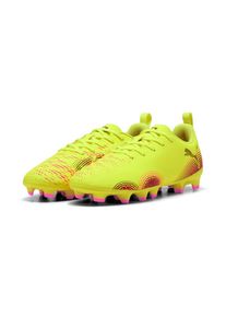 Puma, Unisex, Puma Fussballschuh &raquo;FUTURE 8 PLAY FG/AG JR&laquo; f&uuml;r Rasenpl&auml;tze, gelb alert, Puma schwarz, sun struck, 37,5, Normale bis weite Passform 