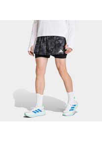 adidas Performance, Herren, adidas Performance Laufshorts &raquo;ADI365 SPRAY DYE 2IN1&laquo;, grau four, L, N-Gr, Shorts mit Formotion Technologie f&uuml;r mehr 