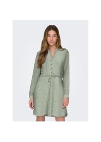Only, Unisex, Only Druckkleid &raquo;ONLCORY LIFE L/S V-NECK TUNIC WVN NOOS&laquo; Sommerkleid mit Tailleng&uuml;rtel, l.pad aop:marekka small graphic, L, N-Gr, Kurzes