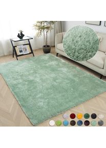 Bruno Banani, Teppich &raquo;Dana Teppich, besonders weich und kuschelig, Kundenliebling&laquo; rechteckig 30 mm H&ouml;he uni, Mikrofaser Teppiche, Wohnzimmer, 