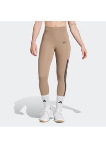 adidas Performance, Unisex, adidas Performance Trainingstights &raquo;OPT 3S 1/1&laquo;, chalky braun, S, N-Gr, Kniebeugensichere Leggings mit CLIMACOOL, die dich
