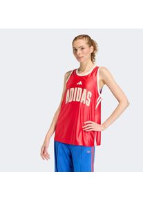 adidas Sportswear, Unisex, adidas Sportswear Tanktop &raquo;STADIUM&laquo;, pure ruby, sanftes wei&szlig;, crystal linen, XS, Locker geschnittenes Tanktop mit dem 