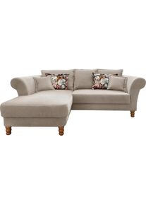 Home Affaire, Home Affaire Ecksofa &raquo;Tassilo Mega Polsterecke mit Kaltschaum im Sitz, bequem, L-Form&laquo;, hellgr&uuml;n, 100% Polyester, B/H/T: 262 cm x 95 cm 