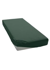 Goodproduct, GOODproduct Spannbettlaken &raquo;PAPRIKA&laquo; Bettlaken, Laken, in zwei Qualit&auml;ten: Fleece & Jersey, pflegeleicht, dunkelgr&uuml;n, Microfaser-Jersey, 