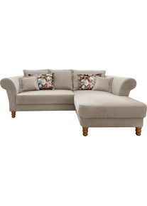 Home Affaire, Home Affaire Ecksofa &raquo;Tassilo Mega Polsterecke mit Kaltschaum im Sitz, bequem, L-Form&laquo;, hellgr&uuml;n, 100% Polyester, B/H/T: 262 cm x 95 cm 