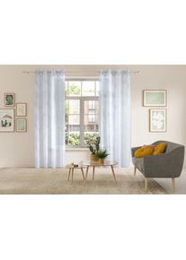 Goodproduct, GOODproduct Gardine &raquo;BELEM&laquo; &Ouml;sen 1 Stk. tlg. 1 Schal, Polyester, Kreise, wei&szlig;, Polyester, Polyester