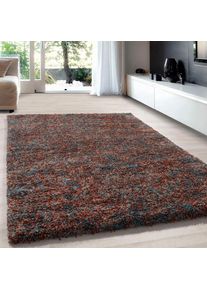 Ayyildiz Teppiche, Hochflor-Teppich &raquo;Enjoy Shaggy&laquo; rechteckig 50 mm H&ouml;he auch als L&auml;ufer, Shaggy, Langflor, meliert, Wohnzimmer, terra, Kunstfaser, 50